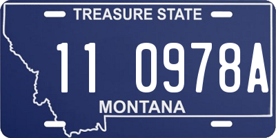 MT license plate 110978A