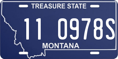 MT license plate 110978S