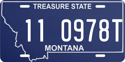 MT license plate 110978T