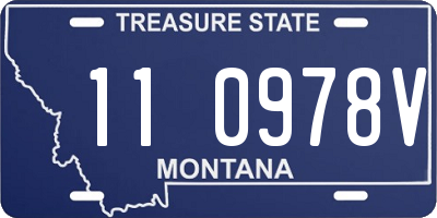 MT license plate 110978V