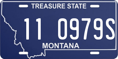 MT license plate 110979S