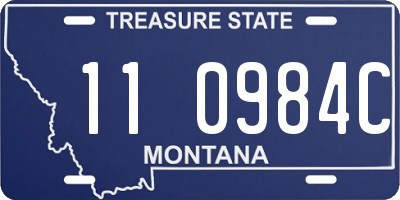 MT license plate 110984C