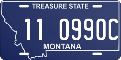 MT license plate 110990C