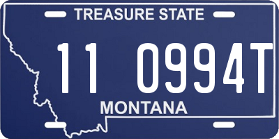 MT license plate 110994T