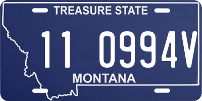 MT license plate 110994V