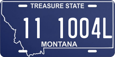 MT license plate 111004L