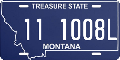 MT license plate 111008L