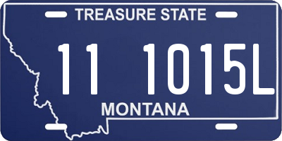 MT license plate 111015L