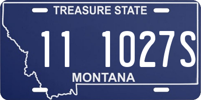 MT license plate 111027S
