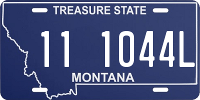 MT license plate 111044L