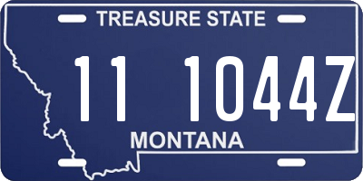 MT license plate 111044Z