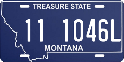 MT license plate 111046L