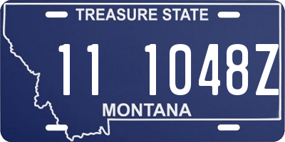 MT license plate 111048Z