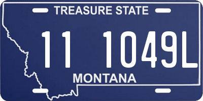 MT license plate 111049L