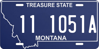 MT license plate 111051A