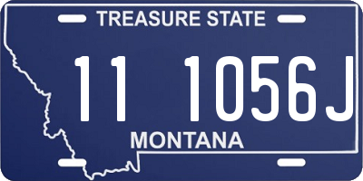 MT license plate 111056J