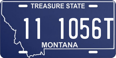 MT license plate 111056T