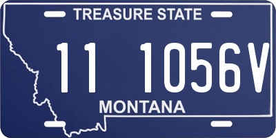 MT license plate 111056V