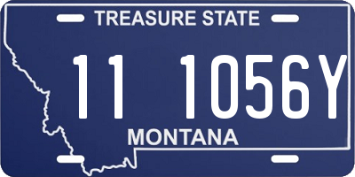 MT license plate 111056Y