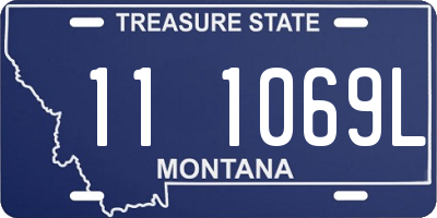 MT license plate 111069L