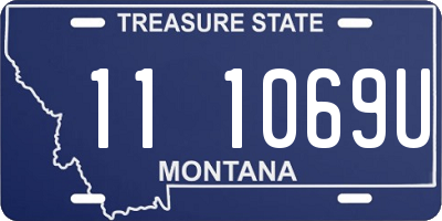 MT license plate 111069U