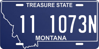 MT license plate 111073N