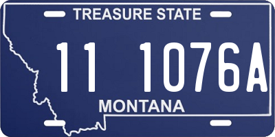 MT license plate 111076A