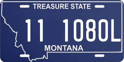 MT license plate 111080L