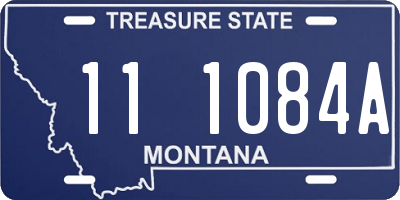 MT license plate 111084A