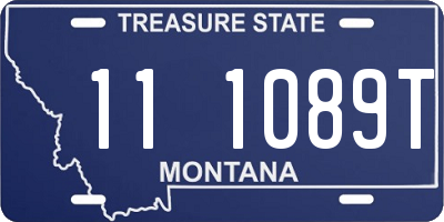 MT license plate 111089T