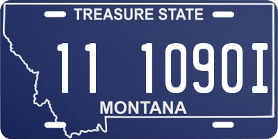 MT license plate 111090I