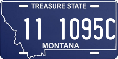 MT license plate 111095C