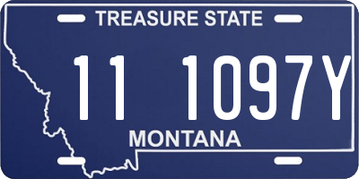 MT license plate 111097Y