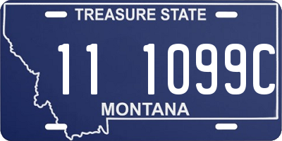 MT license plate 111099C