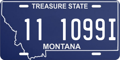 MT license plate 111099I