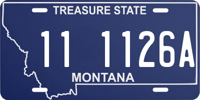 MT license plate 111126A
