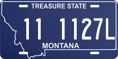 MT license plate 111127L