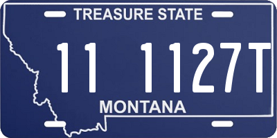 MT license plate 111127T
