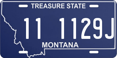 MT license plate 111129J