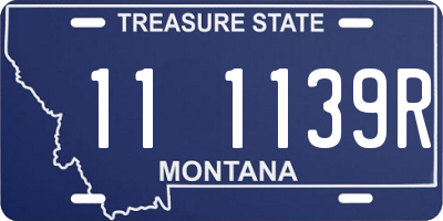 MT license plate 111139R