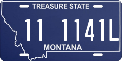 MT license plate 111141L