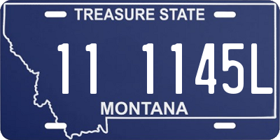 MT license plate 111145L