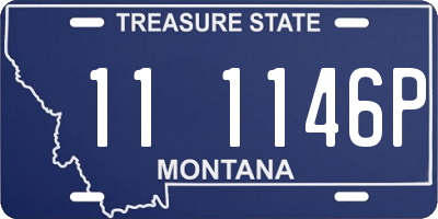 MT license plate 111146P