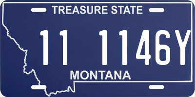 MT license plate 111146Y