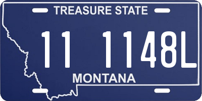 MT license plate 111148L