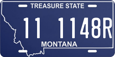 MT license plate 111148R