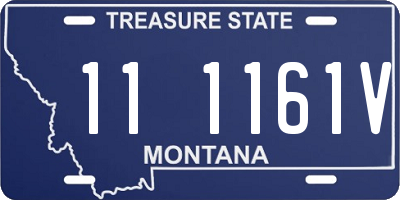 MT license plate 111161V