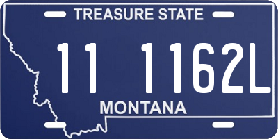 MT license plate 111162L