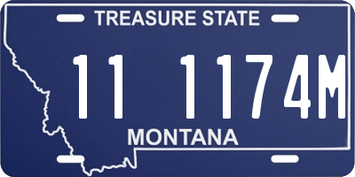 MT license plate 111174M