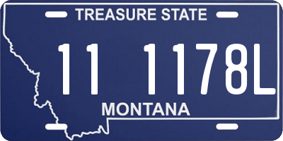 MT license plate 111178L